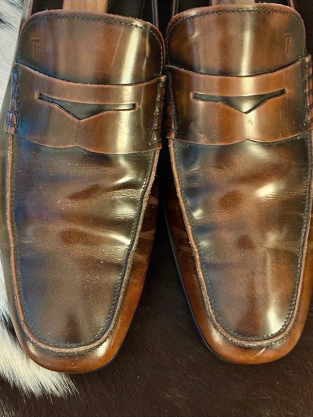 Men's Tod’s Brown Leather Slip-On Dress Loafers